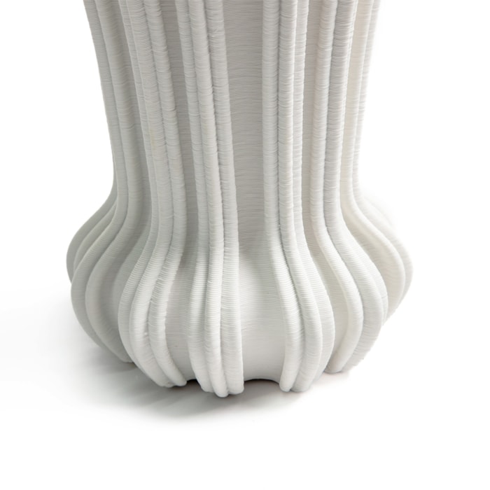Vaso de Cerâmica Alba Off-White Alto - 34cm - Madel Home