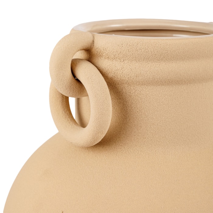 Vaso de Cerâmica Albi Bege Alto - 30cm - Madel Home