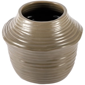 Vaso de Cerâmica Aloi Marrom Médio - 20cm