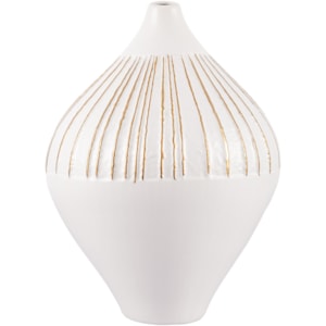 Vaso de Cerâmica Altea Off-White Alto - 32cm