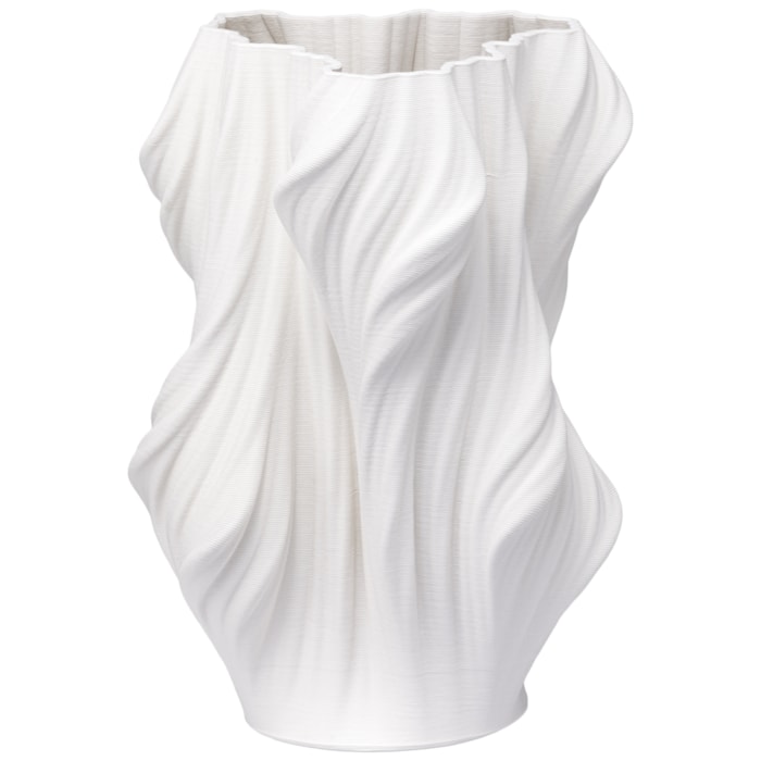 Vaso de Cerâmica Altea Off-White Alto - 37cm - Madel Home