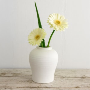 Vaso de Cerâmica Altea Off-White Médio - 18,5cm