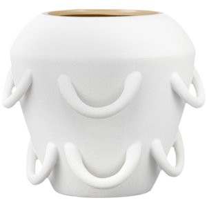 Vaso de Cerâmica Altea Off-White Médio - 21cm