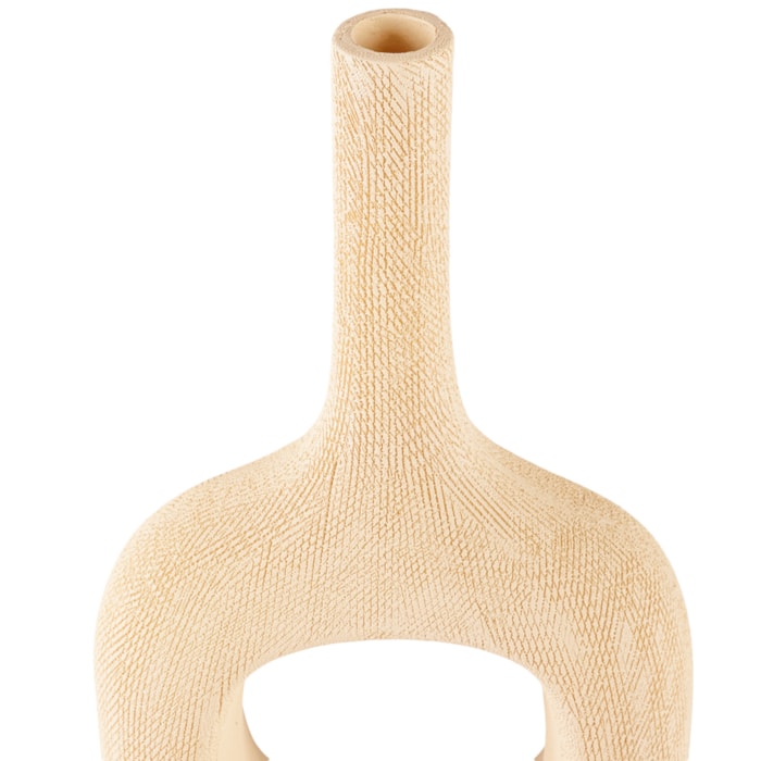 Vaso de Cerâmica Arles Bege Alto - 40cm - Madel Home