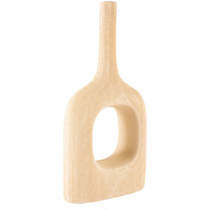 Vaso de Cerâmica Arles Bege Alto - 40cm - Madel Home