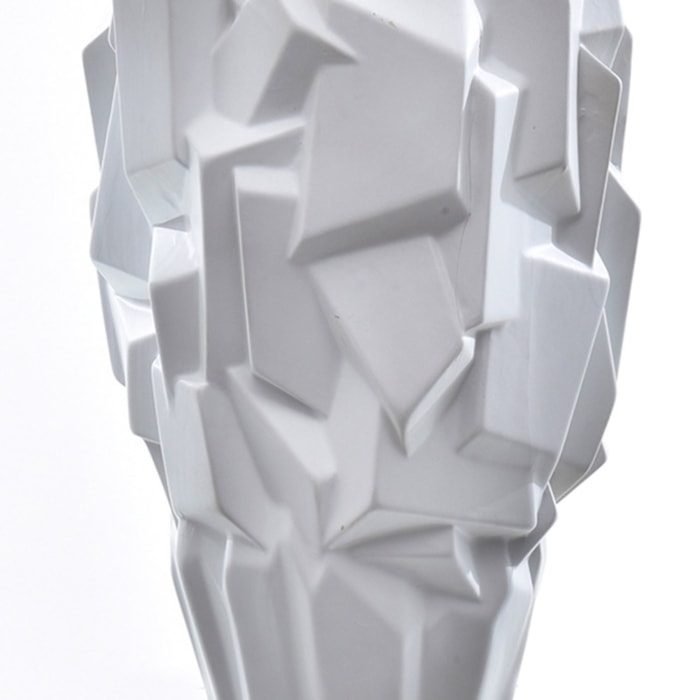 Vaso de Cerâmica Avenua Off-White Alto - 34cm - Madel Home