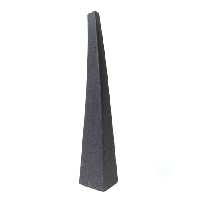 Vaso de Cerâmica Caeli Preto Alto - 50cm - Madel Home