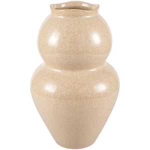 Vaso de Cerâmica Cancun Bege Alto - 30cm