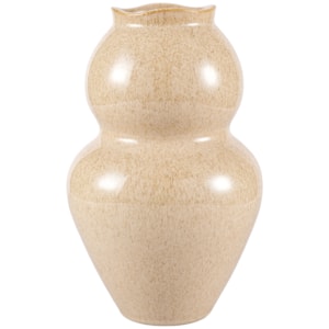 Vaso de Cerâmica Cancun Médio Bege - 26cm