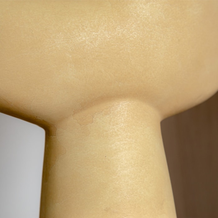 Vaso de Cerâmica Contorno Bege - 30cm - Madel Home