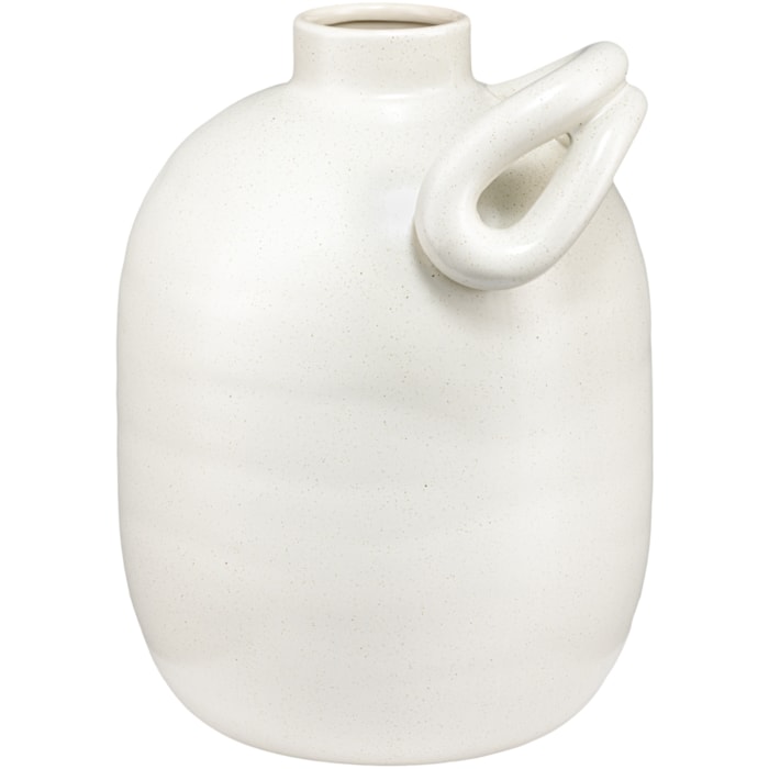 Vaso de Cerâmica Cusco Cinza Alto - 33cm - Madel Home