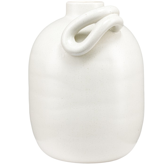 Vaso de Cerâmica Cusco Cinza Alto - 33cm - Madel Home