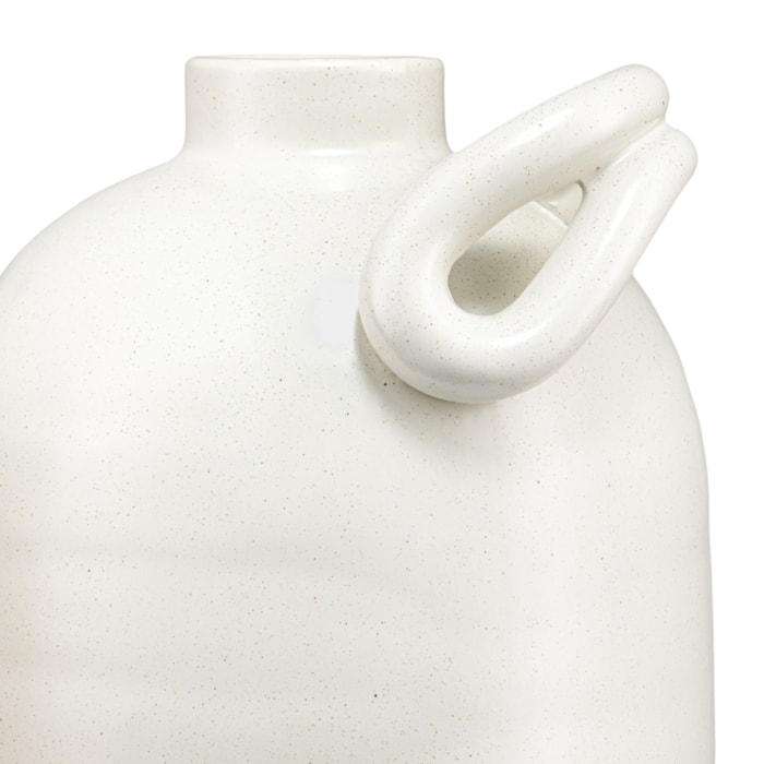 Vaso de Cerâmica Cusco Cinza Alto - 33cm - Madel Home