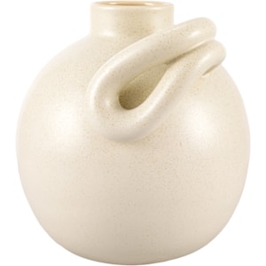 Vaso de Cerâmica Cusco Cinza Baixo - 29cm
