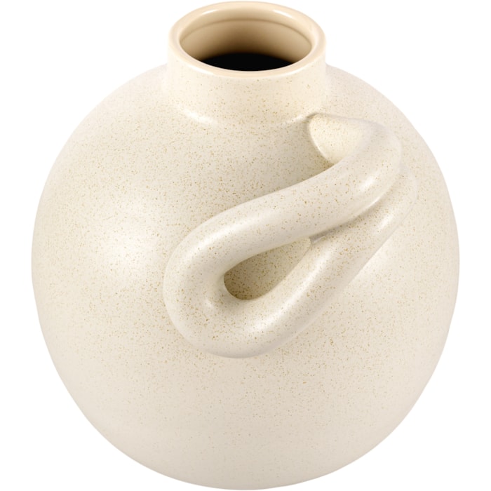 Vaso de Cerâmica Cusco Cinza Baixo - 29cm - Madel Home