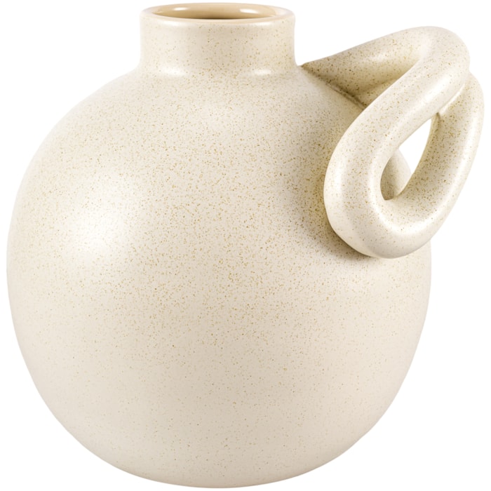 Vaso de Cerâmica Cusco Cinza Baixo - 29cm - Madel Home