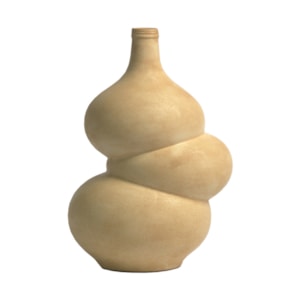 Vaso de Cerâmica Formas Bege P - 21cm 