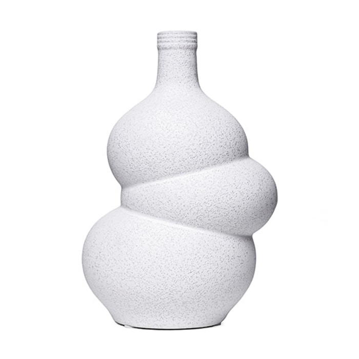 Vaso de Cerâmica Formas Branco P - 21cm - Madel Home