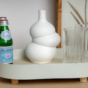 Vaso de Cerâmica Formas Branco P - 21cm 
