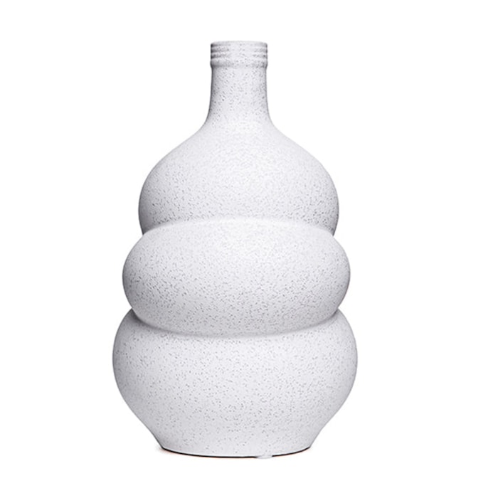 Vaso de Cerâmica Formas Branco P - 21cm - Madel Home
