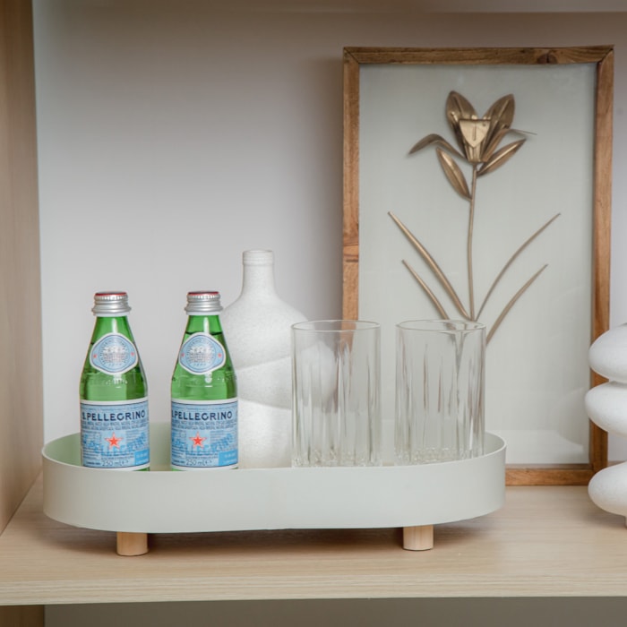 Vaso de Cerâmica Formas Branco P - 21cm - Madel Home