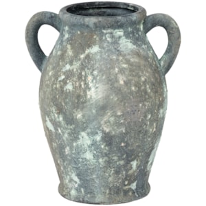 Vaso de Cerâmica Krabi Cinza Alto - 30cm