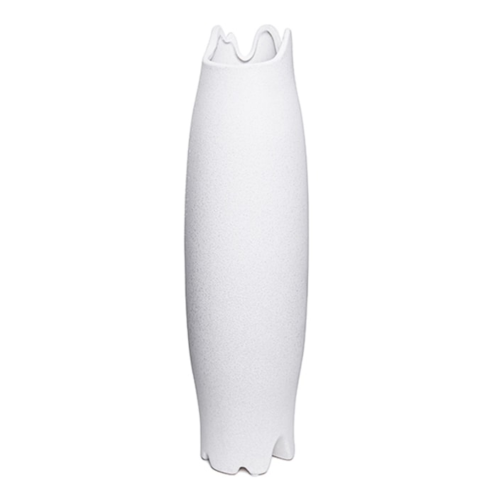Vaso de Cerâmica Linha em Branco G - 50cm - Madel Home