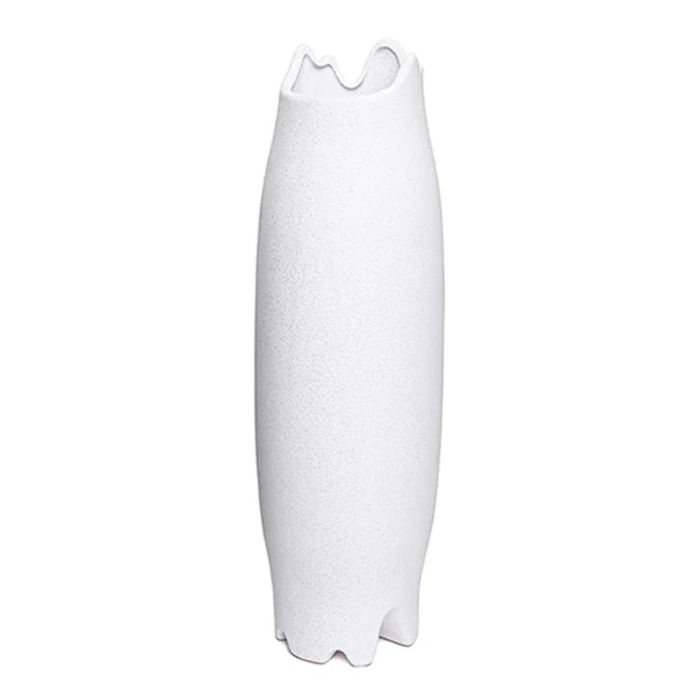 Vaso de Cerâmica Linha em Branco M - 40cm - Madel Home