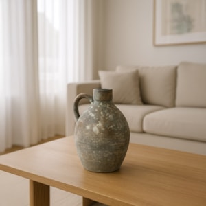 Vaso de Cerâmica Lodi Cinza Alto - 30cm