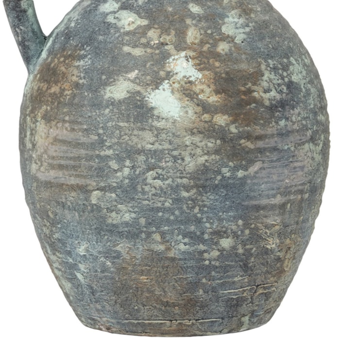 Vaso de Cerâmica Lodi Cinza Alto - 30cm - Madel Home