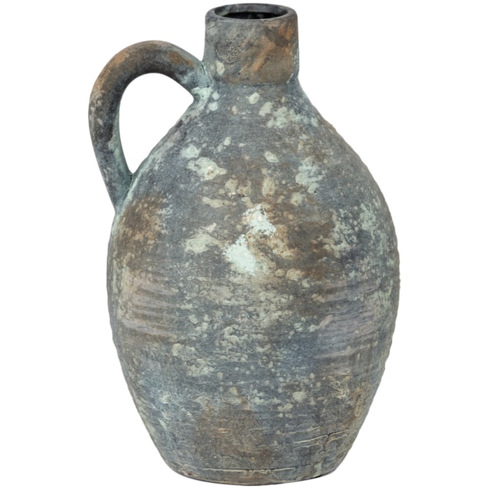 Vaso de Cerâmica Lodi Cinza Alto - 30cm - Madel Home