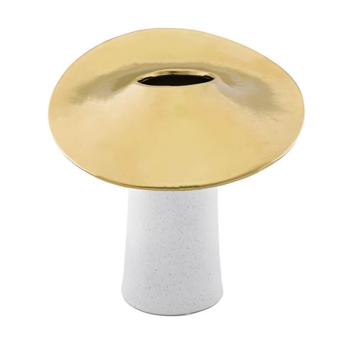 Vaso de Cerâmica Monet Dourada M - 28cm - Madel Home