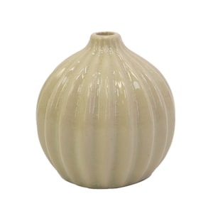 Vaso de Cerâmica Myra Off-White Baixo - 10cm