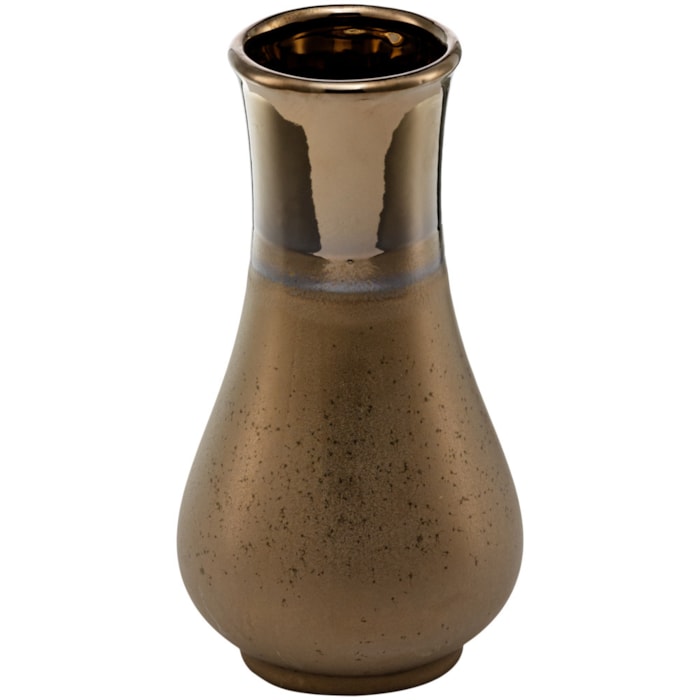 Vaso de Cerâmica Naia Marrom Médio - 21cm - Madel Home