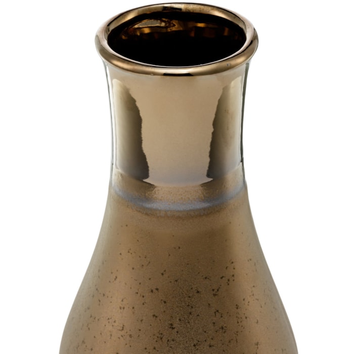 Vaso de Cerâmica Naia Marrom Médio - 21cm - Madel Home