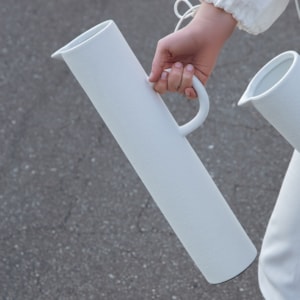 Vaso de Cerâmica Nami Off-White Alto - 43cm