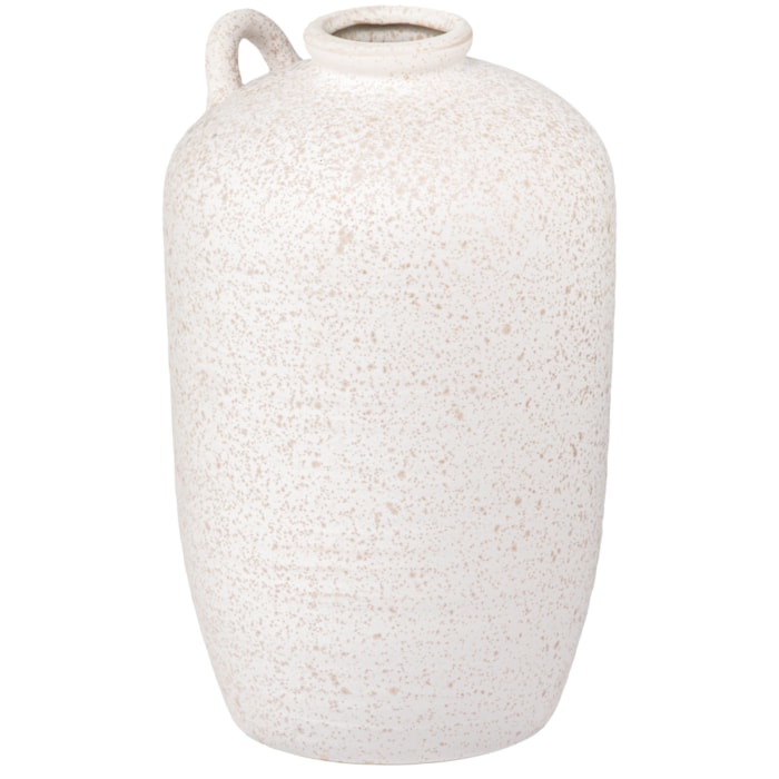 Vaso de Cerâmica Sabi Off-White Alto - 26,5cm - Madel Home