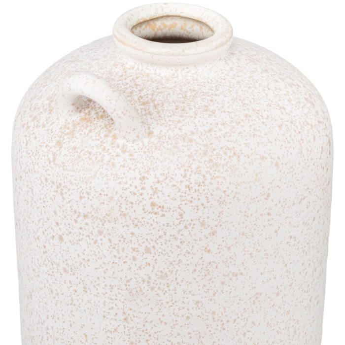 Vaso de Cerâmica Sabi Off-White Alto - 26,5cm - Madel Home