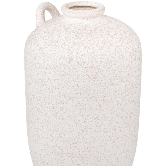 Vaso de Cerâmica Sabi Off-White Alto - 26,5cm - Madel Home