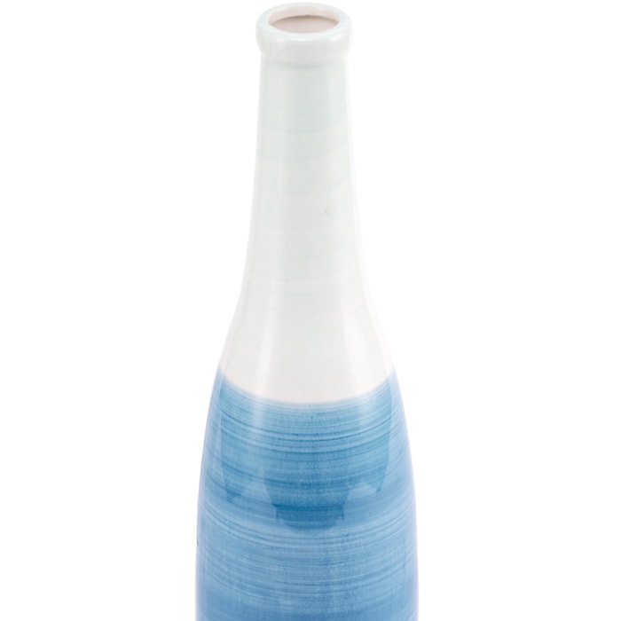 Vaso de Cerâmica Santorini Azul Alto - 35cm - Madel Home