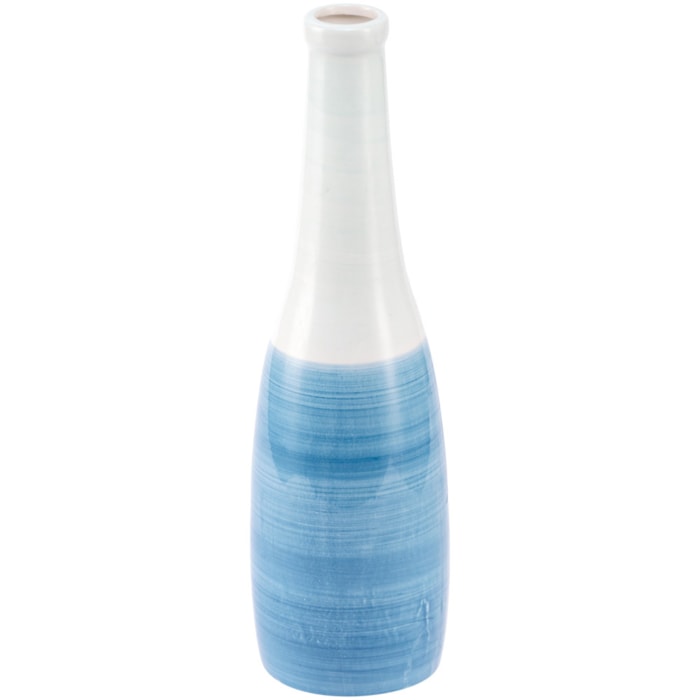 Vaso de Cerâmica Santorini Azul Alto - 35cm - Madel Home