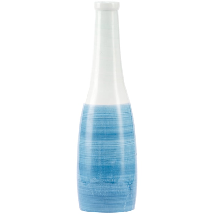 Vaso de Cerâmica Santorini Azul Alto - 35cm - Madel Home