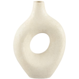 Vaso de Cerâmica Scarlet Off-White Alto - 36cm