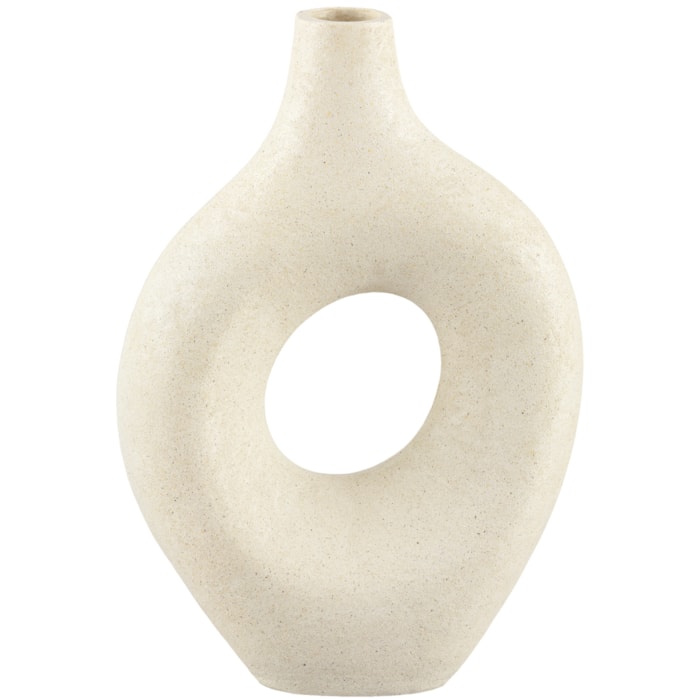 Vaso de Cerâmica Scarlet Off-White Alto - 36cm - Madel Home