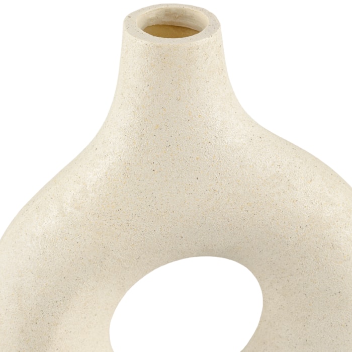 Vaso de Cerâmica Scarlet Off-White Alto - 36cm - Madel Home