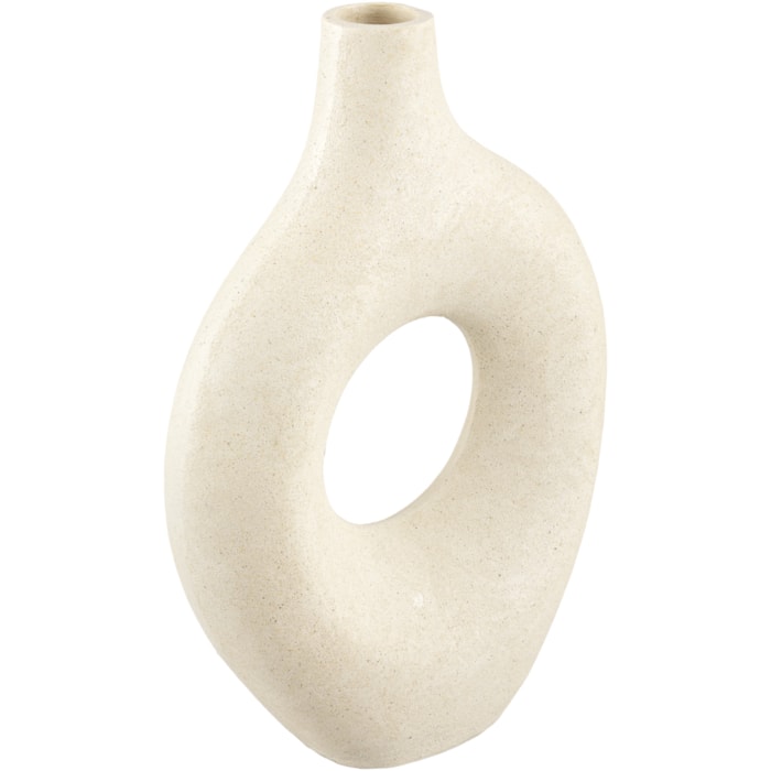 Vaso de Cerâmica Scarlet Off-White Alto - 36cm - Madel Home