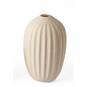 Vaso de Cerâmica Serra Off-White Alto - 13cm 