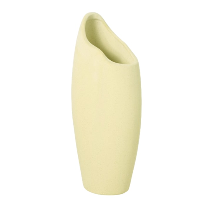 Vaso de Cerâmica Sopro Bege M - 40cm - Madel Home