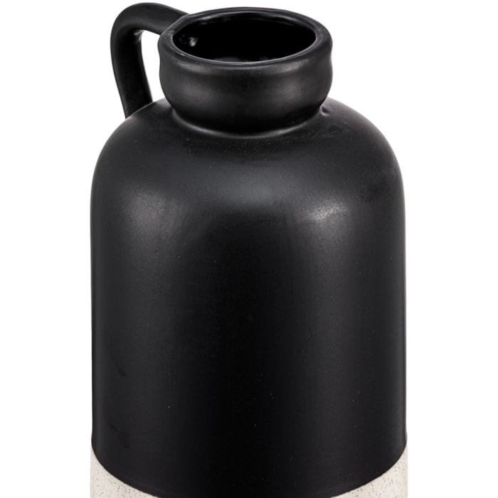 Vaso de Cerâmica Varsala Preto Alto - 32cm - Madel Home