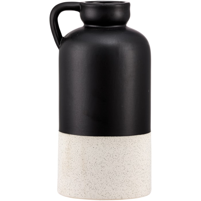 Vaso de Cerâmica Varsala Preto Alto - 32cm - Madel Home
